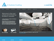 Tablet Screenshot of afeaturecoating.com.au
